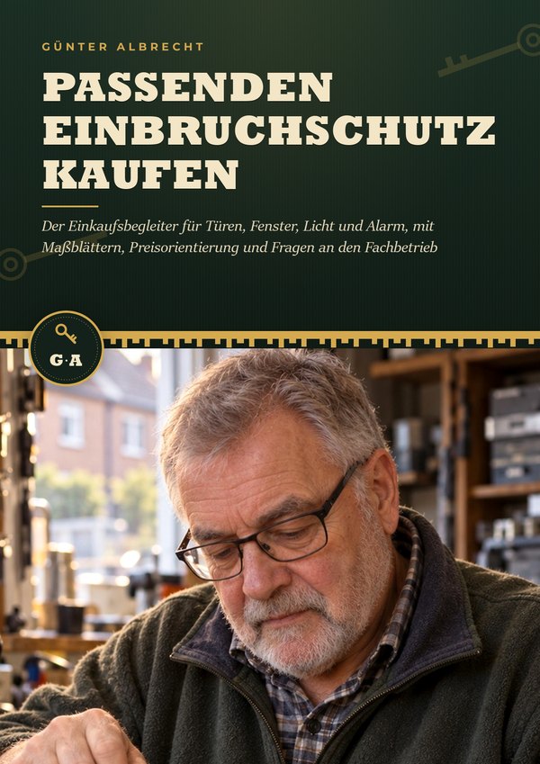 Passenden Einbruchschutz kaufen Umschlag des Zusatzbuchs